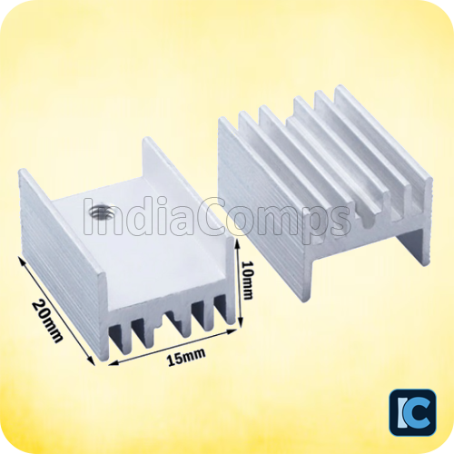 20x15x10mm Aluminum Heat Sink for TO-220 Package 20x15x10mm Aluminum Heat Sink for TO-220 Package